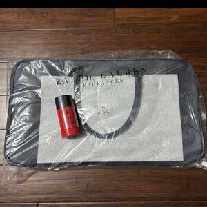 Ralph Lauren Men's Polo Red Alcohol-Free Deodorant & Weekend Travel Duffle 🎁